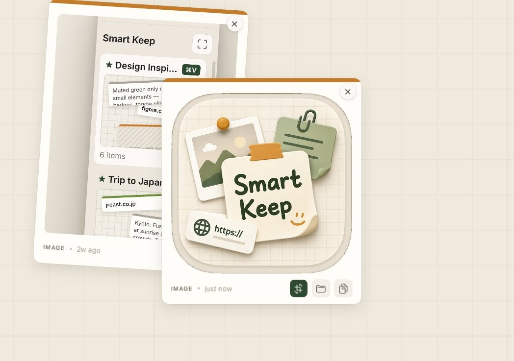 Smart Keep cards on graph paper